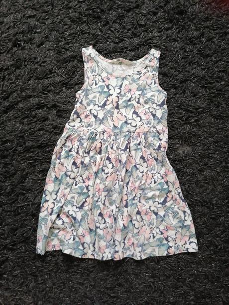 Motýlikové šaty, h&m,110
