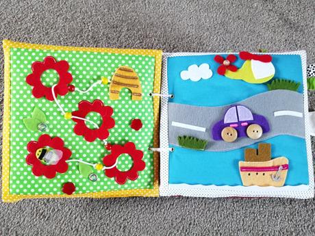 Šitá kniha quiet book,