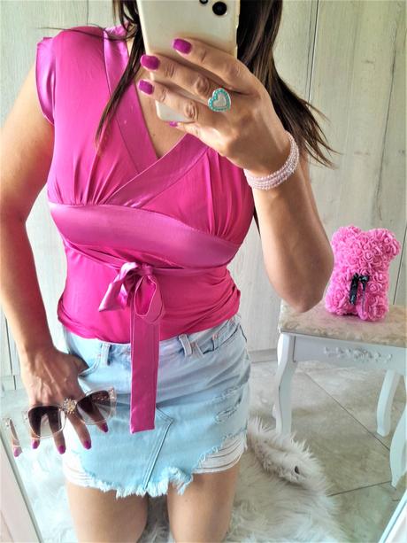 Tričko so saténovou stuhou-m, m