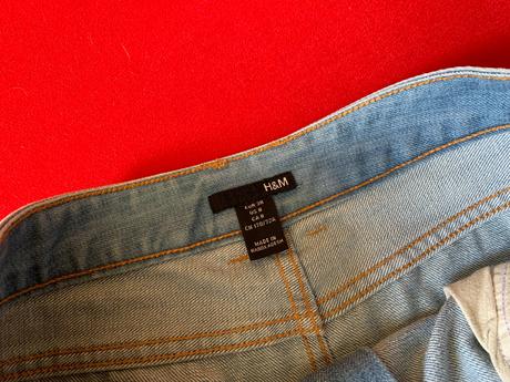 Riflová sukňa, h&m,38