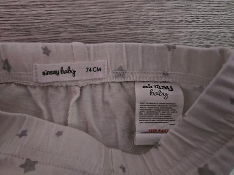 Tenšie tepláčiky legínky 68, sinsay,74
