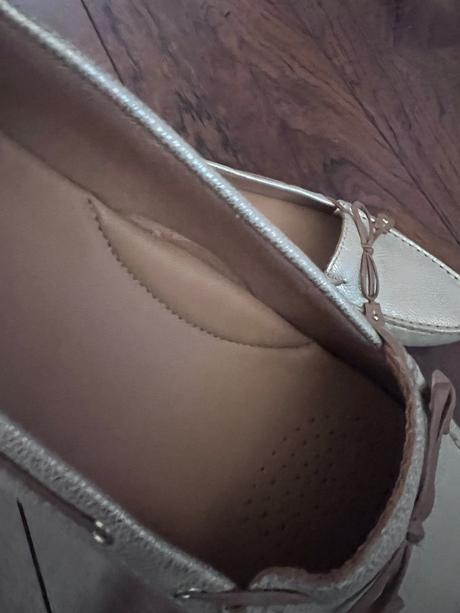 Kožené zlaté mokasíny clarks, clarks,41