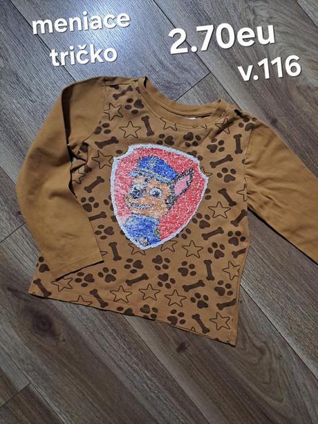 Meniace tričko, 116
