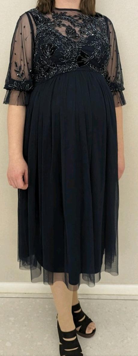 Spoločenské tehotenské šaty maternity deluxe, m