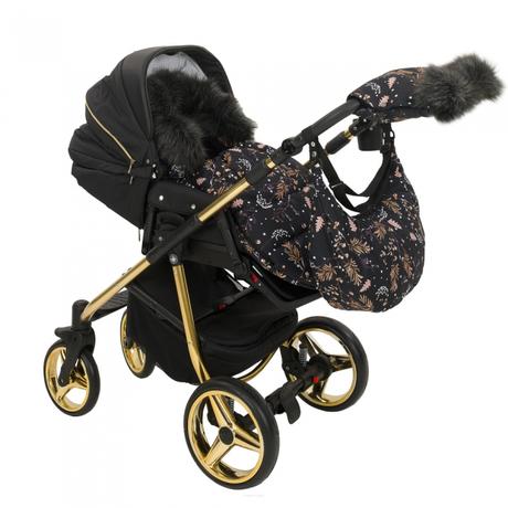 Zimný fusak s kožušinkou, palmy, 114 x 52 cm,