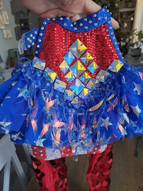 Disco dance solo/duo kostým- 122-134, 122