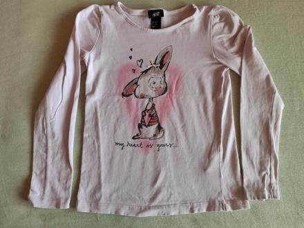 Tričko s dlhým rukávom, h&m,122