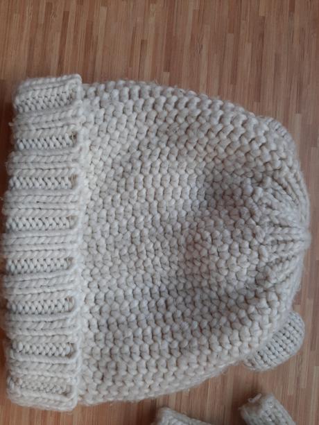 Vlnena suprava rukavice + čiapka, zara,104