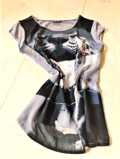 Luxusné maľované tričko, street one,l