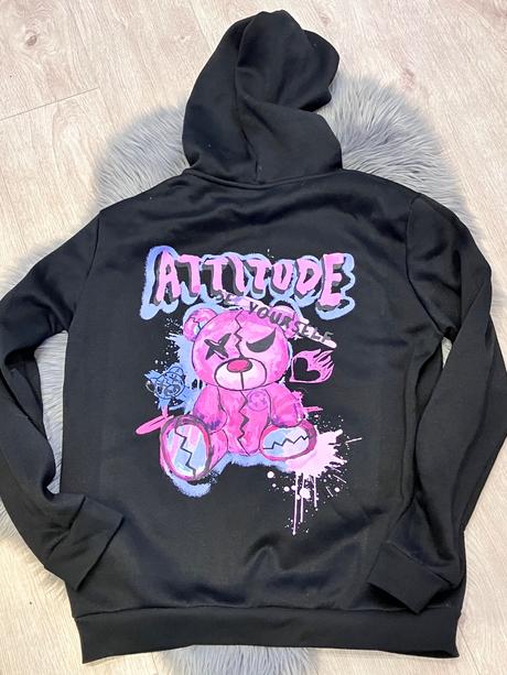 Pánska mikina s kapucňou vzadu s potlačou (l), l