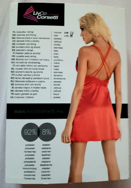 Košieľka s nohavičkami, livia corsetti,l