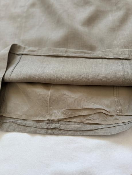 Maxmara studio béžová ľanová puzdrová sukňa, l