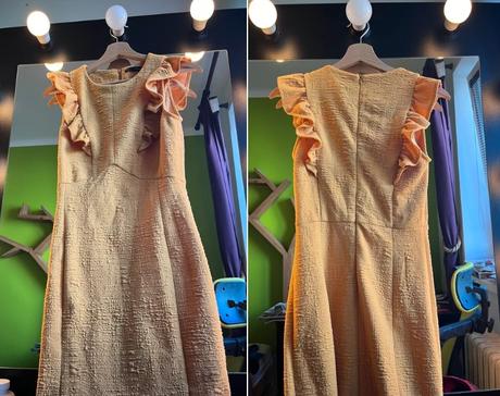 Zlte letne saty s volanikmi znacky sfera, s