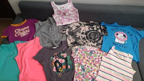 Tričká s krátkym rukávom, veľ. 146/152, h&m,152