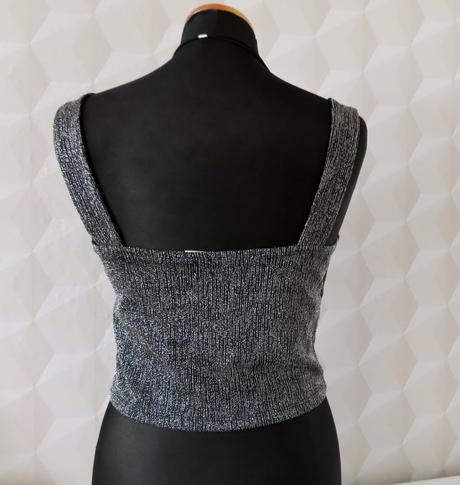 Terranova lurexový cropptop veľ.m + shein zadarmo, terranova,m