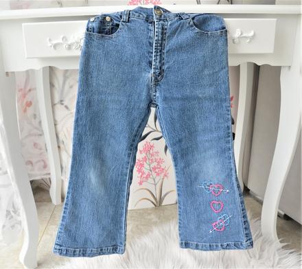 Dievčenské rifle s výšivkou-122, 122