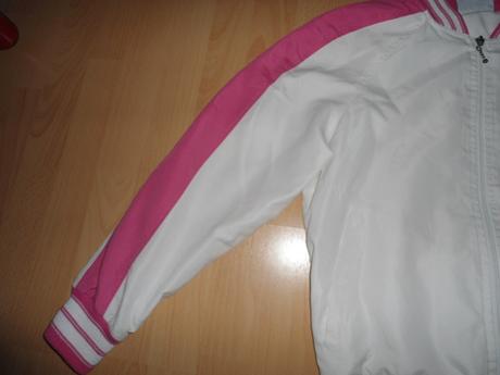 Bielo - ruzova tenka bunda, s