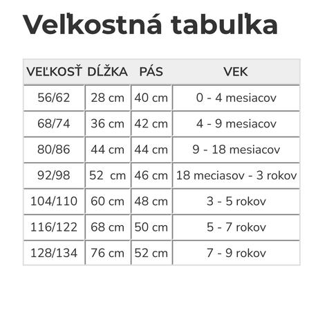 Zateplené legíny, 68 - 176