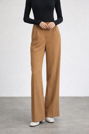 Zara nohavice v odtieni camel  elegantný strih, zara,xs