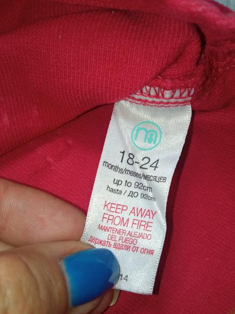 Dievčenské menčestrové šaty (92), mothercare,92