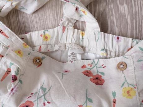 Bavlnené šortky s náprsenkou, h&m,74