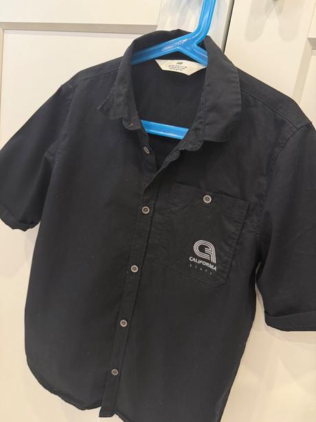 Čierna košeľa, h&m,140