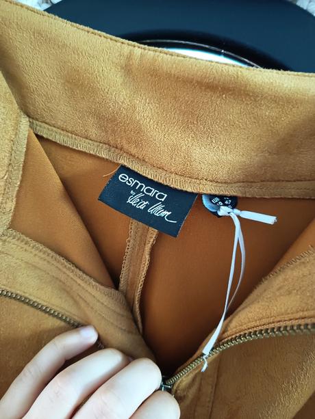 Sukňa - imitácia brúsenej kože, esmara,l