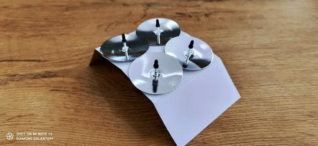 Zápich na sviečku - 53 mm - strieborný, 