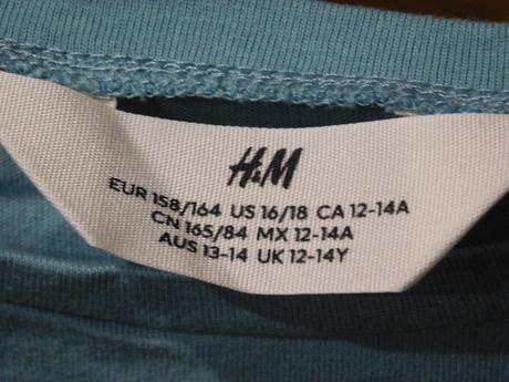 Zelené tričko, h&m,158
