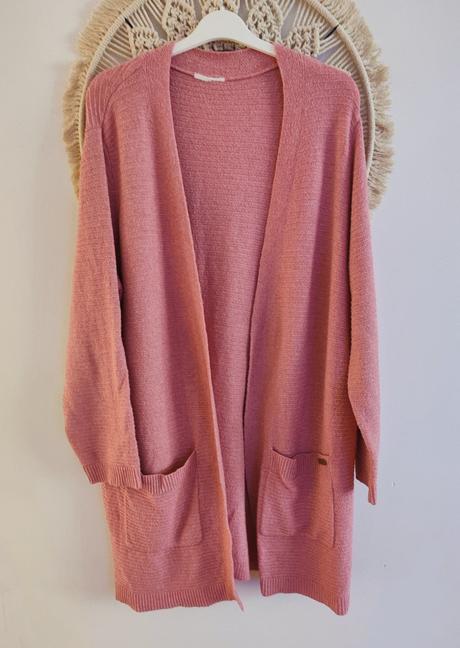 Lososový kardigán, xl