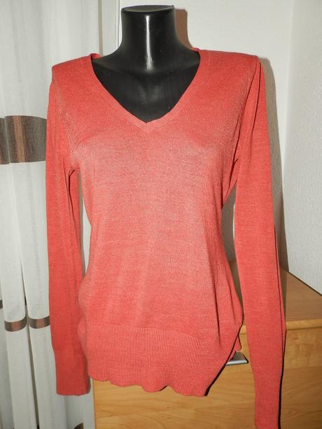 Oranžovo-tehlový svetrík, e-vie,42