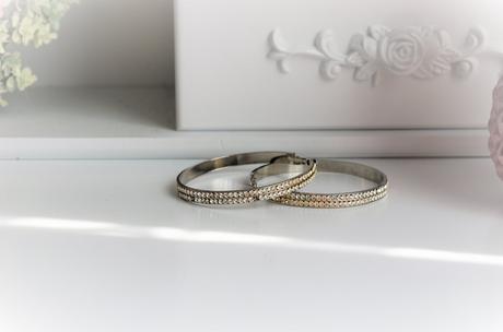 Náušnice kruhy s kamienkami,