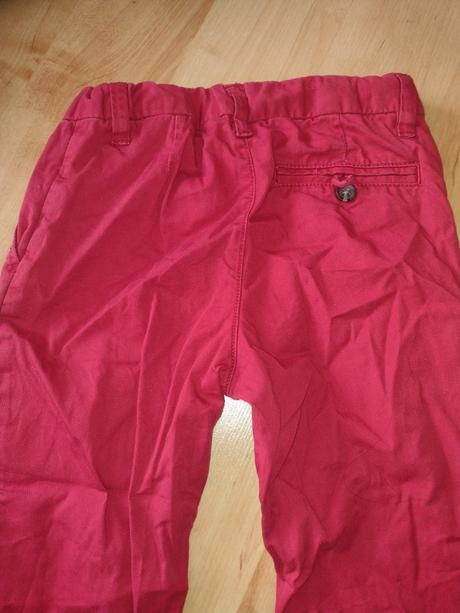 Červená nohavice super stav, h&m,104