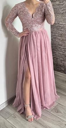 Ružové spoločenské šaty aj v m, s