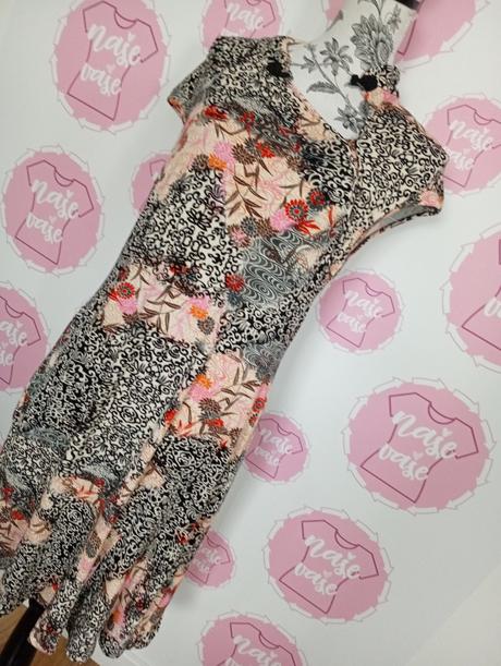 Vzorované šaty bez zapínania 40/42, 40