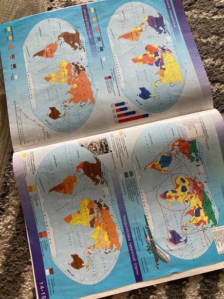 Školský atlas - zem, krajina, človek, mapa (1998), 