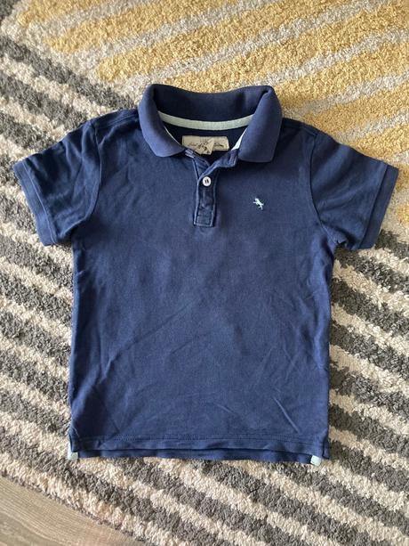 Tmavomodrá polokošeľa 110/116, h&m,110
