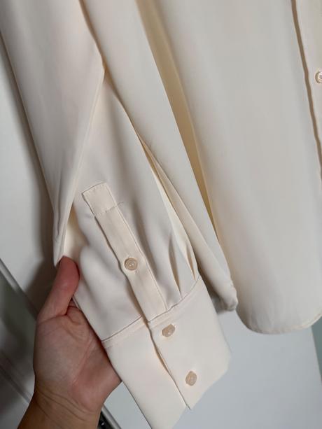 Elegantná smotanová blúzka, h&m,l