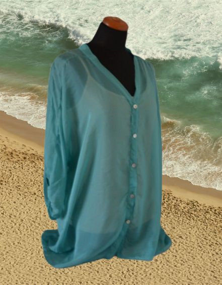 Hodvábna blúzka veľ. xxl, xxl