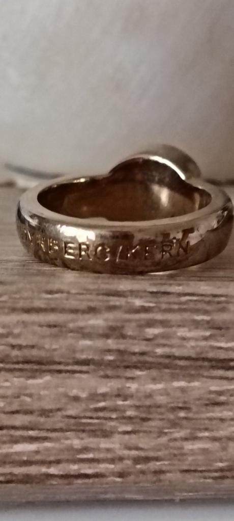 Dyrberg/kern prsten s hnedym kamenom, 