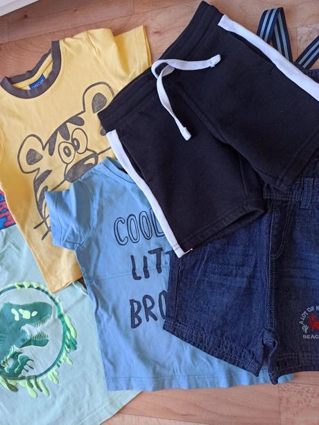 Tričká, kraťasy 92/98, h&m,92