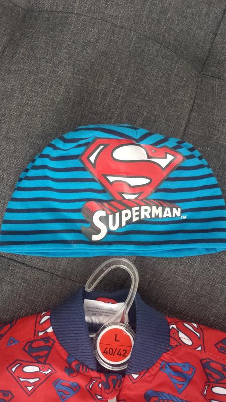 Prechodná vetrovka superman + čiapka, 86