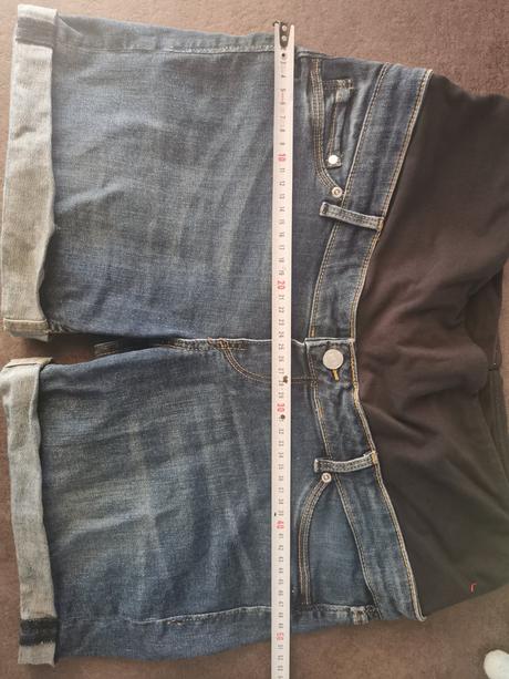 Tehotenské kratasy riflove 42, h&m,42
