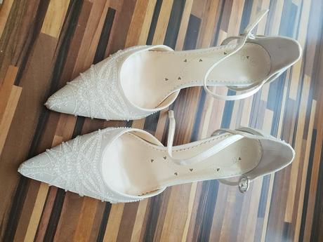 Svadobné lodičky nové 39,5, 39