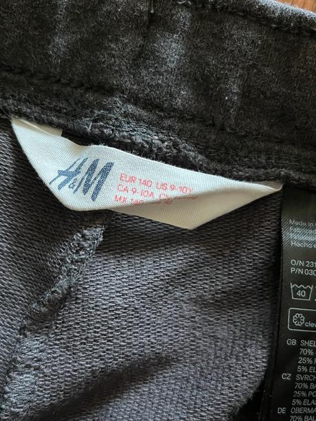 Zateplené legínky dvojbalenie, h&m,134