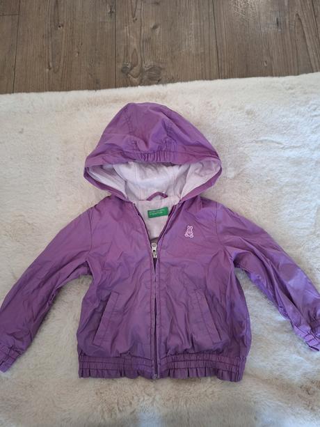 Fialová bundicka benetton, benetton,86