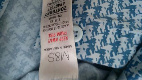 Košeľa pre chlapca, marks & spencer,80