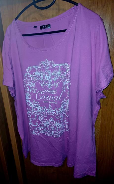 Damske ruzove tricko s potlačou xxxl, xxxl