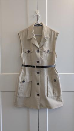 Béžové safari šaty zara, zara,s