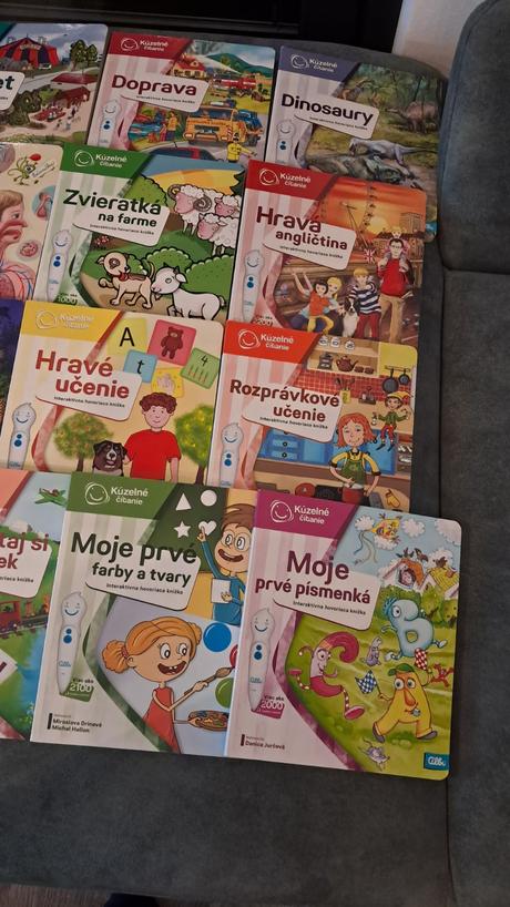 Albi knihy, kúzelné čítanie, doprava, dinosaury,